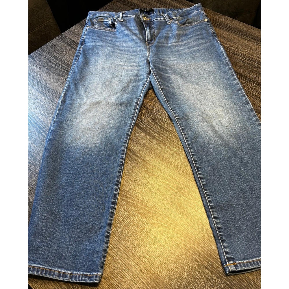 Banana Republic Cropped Bootcut Jeans Medium Wash Women's Size‎ 32 14